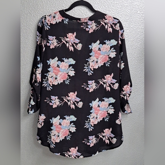 Justify Floral Tunic/Blouse Size L - Picture 7 of 10
